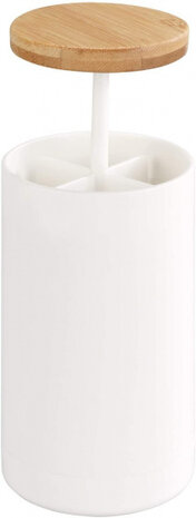 wattenstaafjeshouder Laresa 11,5 cm polystyreen wit
