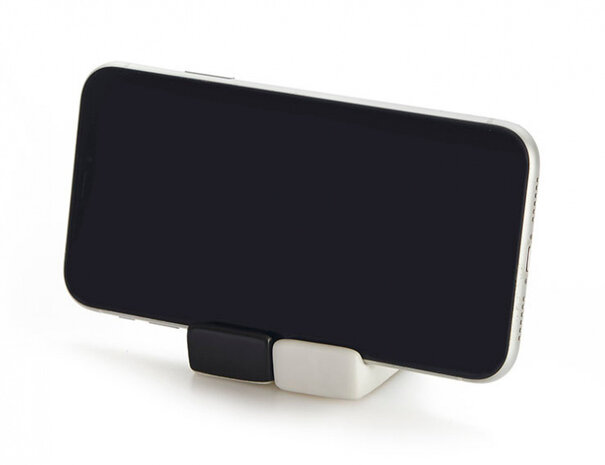 peper- &amp; zoutstel Smart Stand keramiek zwart/wit 2-delig