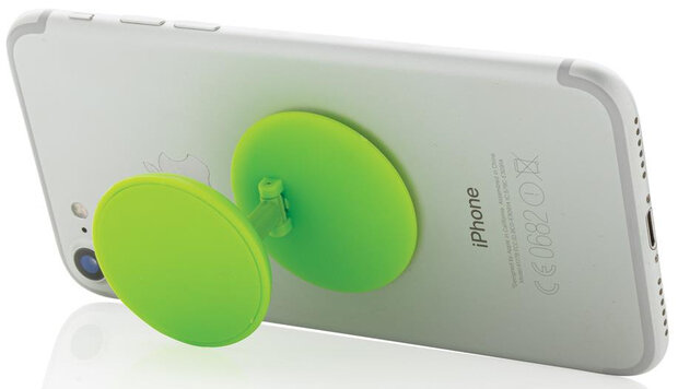 telefoonbutton Stick &#039;n Hold polypropyleen groen