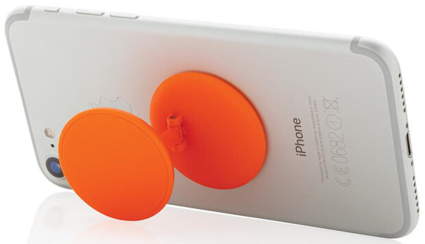 telefoonbutton Stick &#039;n Hold polypropyleen oranje