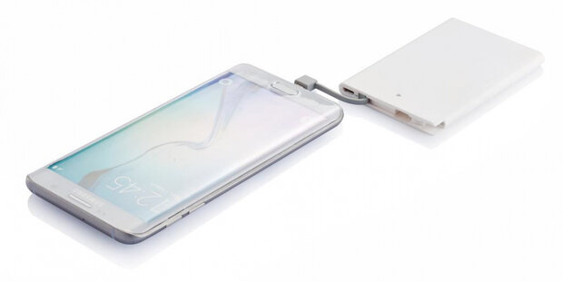 powerbank 2500 mAh 9,6 cm ABS wit