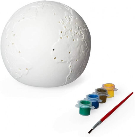tafellamp Earth Light junior 15 cm keramiek wit 6-delig