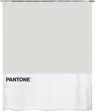 douchegordijn Pantone 200 x 180 cm polyester grijs