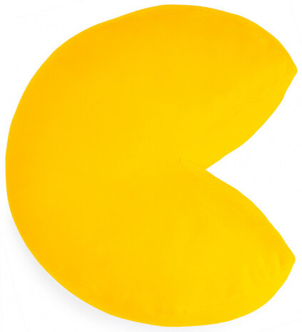 kussen Pac-Man 34,5 x 32 cm polyester geel