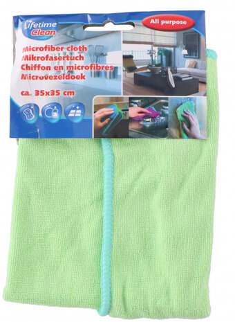 poetsdoek 35 cm microvezel groen