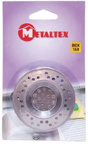 gootsteenfilter universeel 7 cm RVS zilver