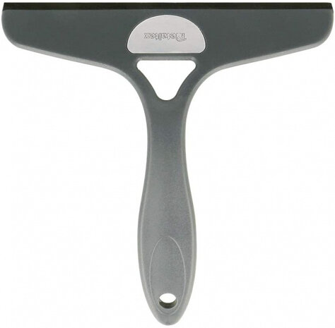 douchewisser 20 x 19 cm polypropeen/RVS grijs