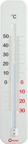 thermometer binnen/buiten 29 cm wit