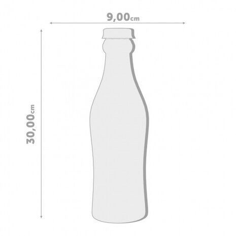 frisdrankfles 1,2 liter 30 cm Pet transparant