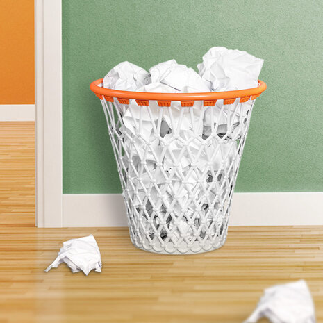 prullenbak basket 30,7 x 32 cm polypropyleen wit