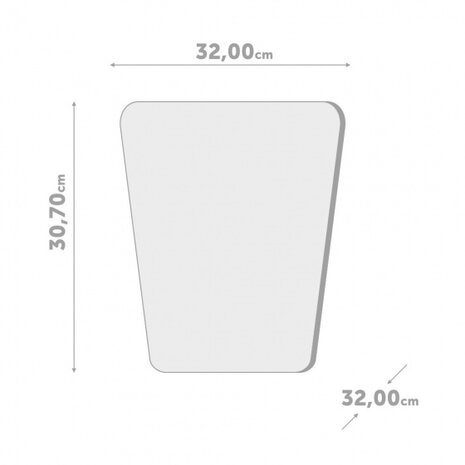 prullenbak basket 30,7 x 32 cm polypropyleen wit