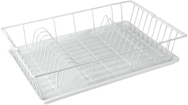 afdruiprek Germatex 48 x 30 cm polyetheen wit 2-delig