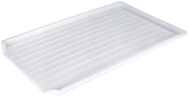 afdruipblad 49 x 32 cm polypropeen wit