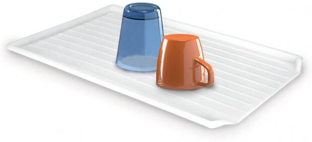 afdruipblad 49 x 32 cm polypropeen wit