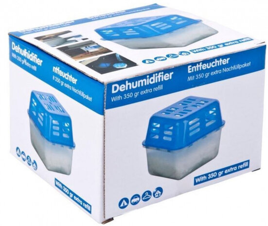 luchtontvochtiger  350 g transparant/blauw