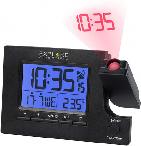 projectiewekkerradio Explore Scientific 15 cm zwart