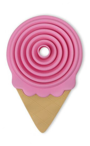 trechter IJsvorm 13,8 x 8,5 cm siliconen roze