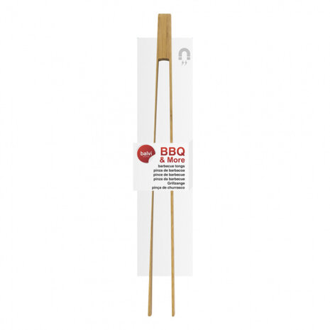 barbecuetang BBQ&amp;More 40 cm bamboe naturel