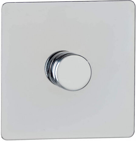 adapter Uno Quardo 6,5 cm rvs chrome 2 stuks