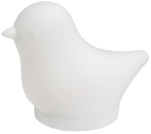 nachtlamp Birdie siliconen/ABS wit