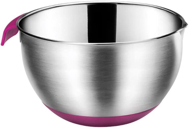 mengkom Dolceforno 4,6 liter 25 x 13 cm RVS zilver
