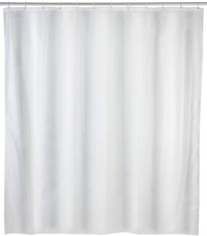 douchegordijn 240 x 180 cm polyester wit 3-delig