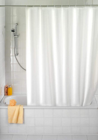 douchegordijn 240 x 180 cm polyester wit 3-delig