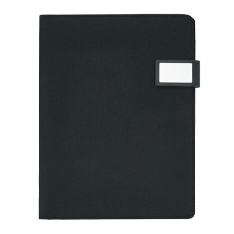 conferentie map Basic Tech A4 polyester/PU zwart