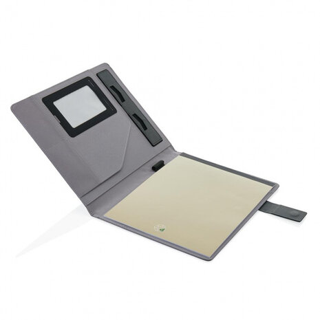 conferentie map Basic Tech A4 polyester/PU grijs