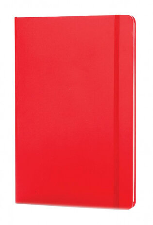 notitieboek Hard Cover A5 karton/PU rood