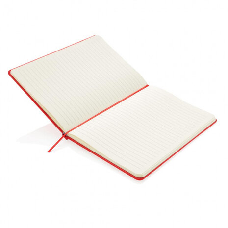 notitieboek Hard Cover A5 karton/PU rood
