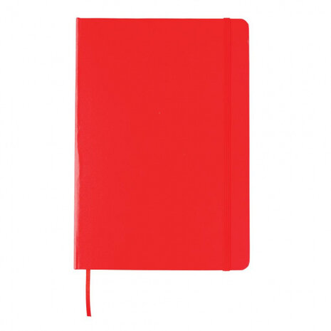 notitieboek Hard Cover A5 karton/PU rood