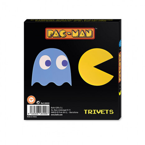 pannenonderzetters Pac-Man magnetisch silicone 2 stuks
