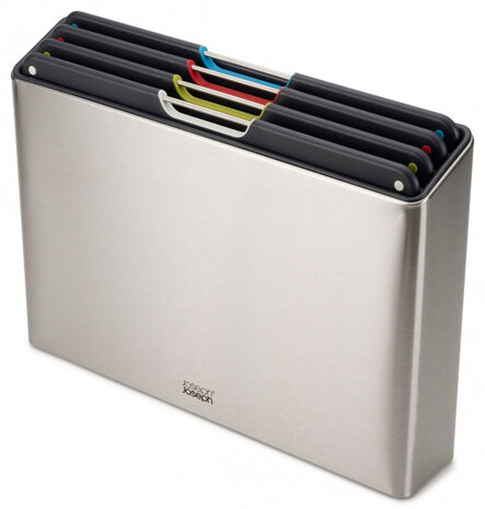 snijplankenset Folio 26 x 36 cm RVS zilver 5-delig