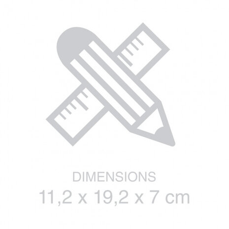 boekensteun Push! 16 x 18,4 cm zink chroom 2 stuks