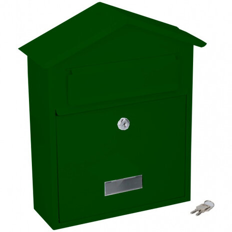 brievenbus 29 x 36 cm staal groen