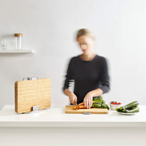 snijplankenset Index 35 x 29,5 cm bamboe 3-delig