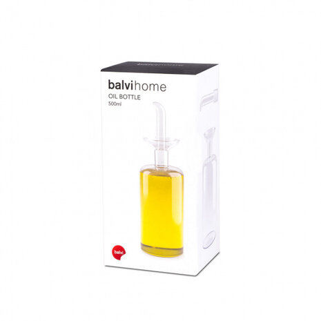 oliefles Basics 500 ml 24,5 x 7,5 cm glas transparant