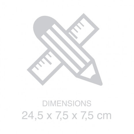oliefles Basics 500 ml 24,5 x 7,5 cm glas transparant