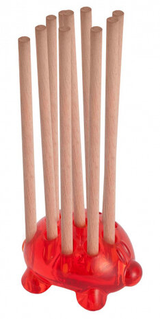 pennenhouder Erizo 8,5 x 6,3 cm rood