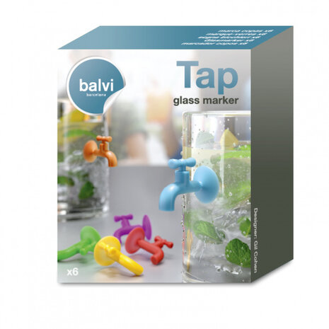 glasmarkers kraantjes 1,9 cm siliconen 6 stuks