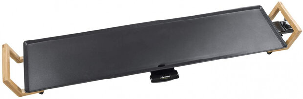 grillplaat XXL 91 x 24 cm RVS zwart