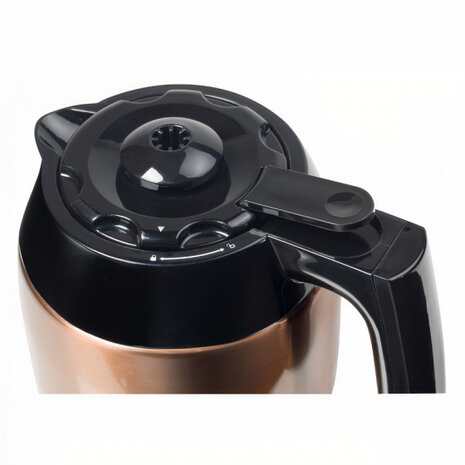 koffiezetapparaat met thermoskan 35 cm staal koper