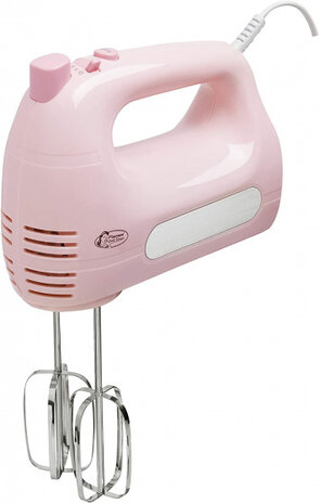 handmixer 19 cm RVS roze
