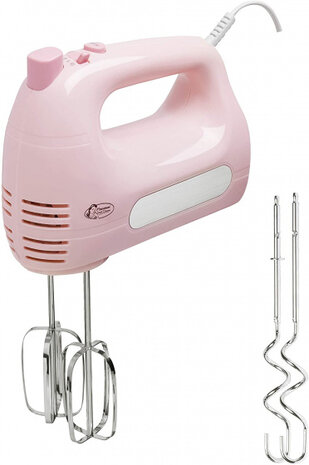handmixer 19 cm RVS roze