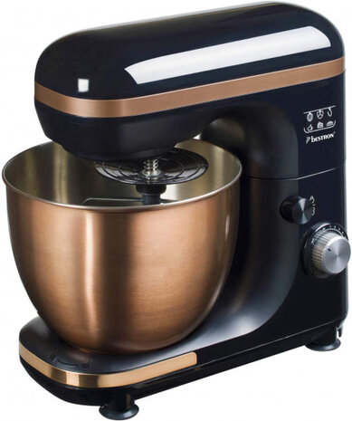 keukenmachine 35 cm RVS koper/zwart