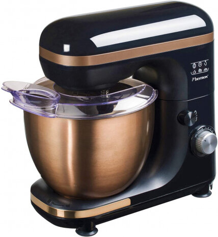 keukenmachine 35 cm RVS koper/zwart