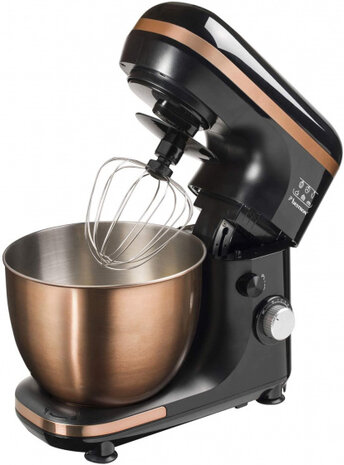 keukenmachine 35 cm RVS koper/zwart