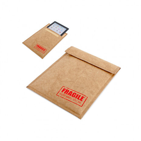 beschermhoes iPad mini Envelop 19 x 25 cm polyethyleen bruin