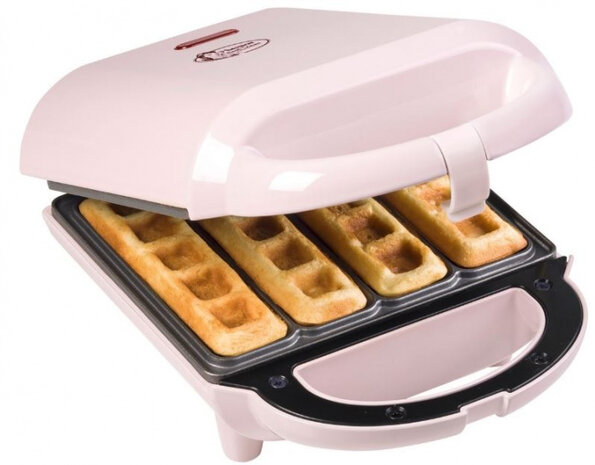 wafelstick-ijzer Sweet Dreams 460W 22 cm roze